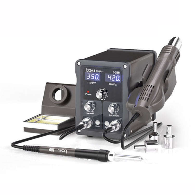 BAKU BA-898A+ 2-In-1 Soldering Station Hot Air Station Adjustable Temperature EU Plug 220V