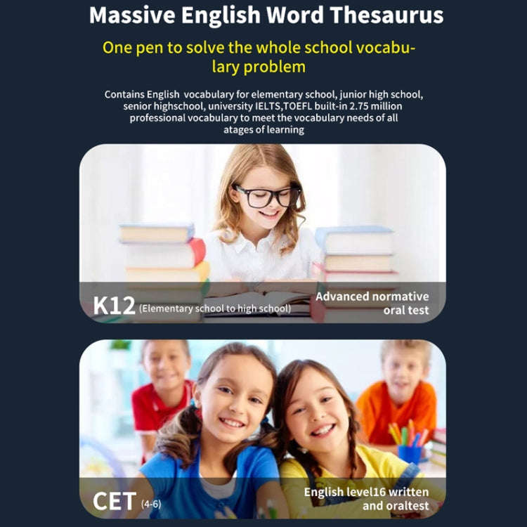 International Version Multi-language Scanning Offline Intelligent Simultaneous Translation Pen(Wh...