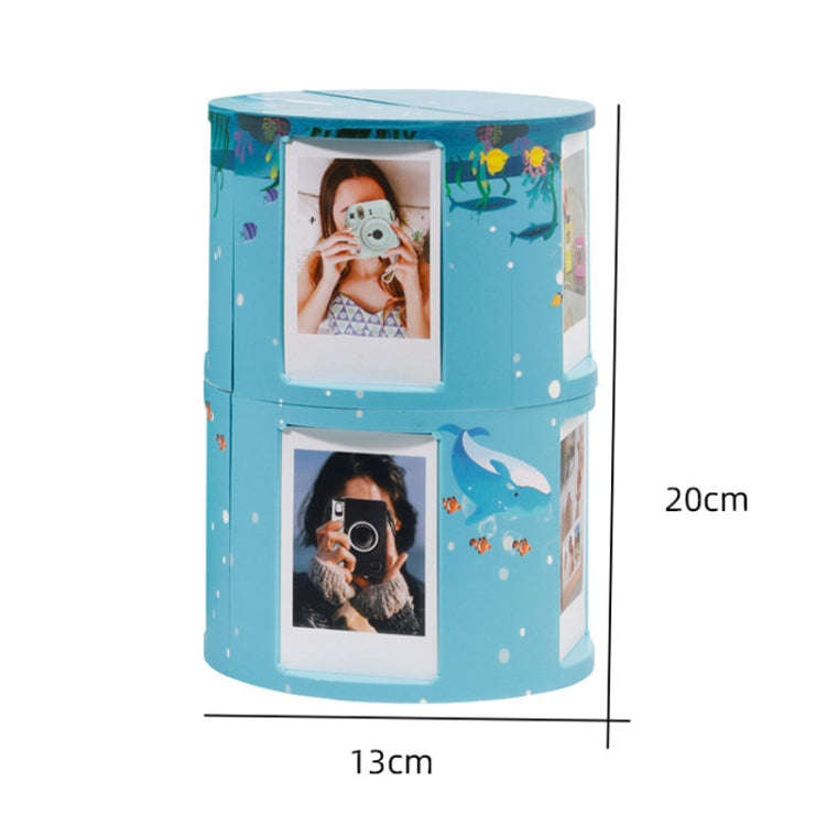 For Mini 3-Inch Transformable DIY Photo Frame Stand Storage Rack(Simple Triangle)