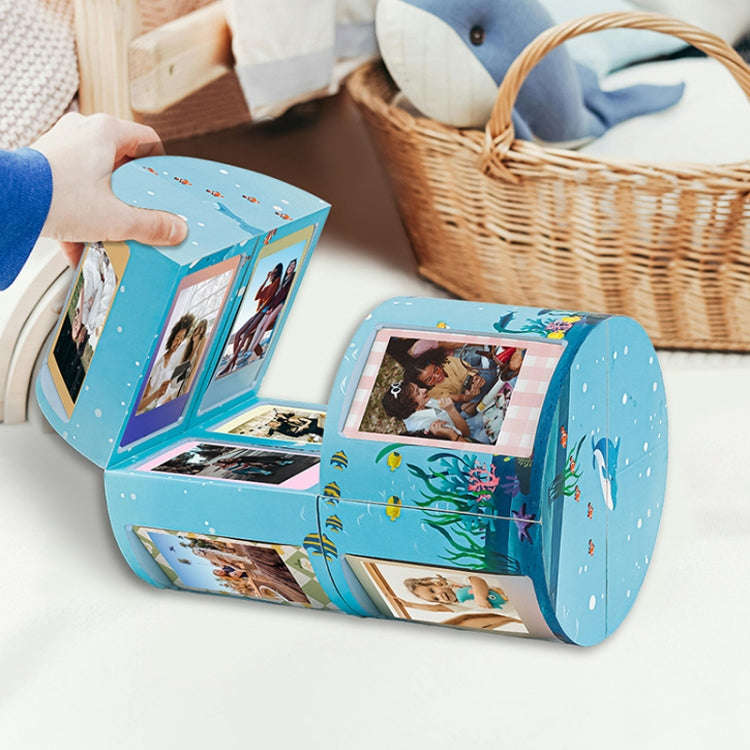 For Mini 3-Inch Transformable DIY Photo Frame Stand Storage Rack(Simple Triangle)