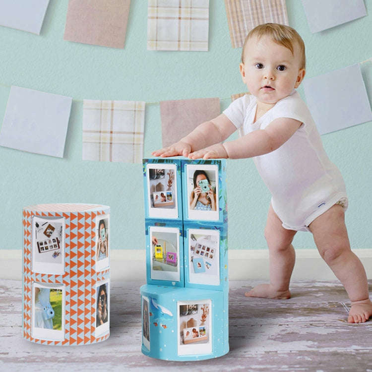 For Mini 3-Inch Transformable DIY Photo Frame Stand Storage Rack(Underwater World)