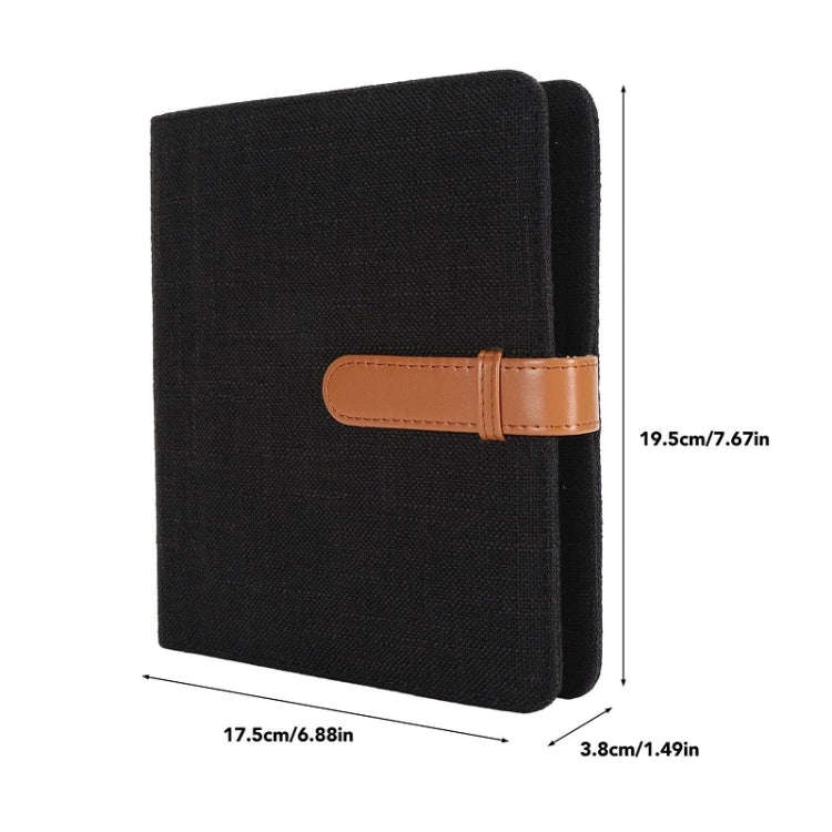 3 inch 288-photo Cotton Linen Album(Black)