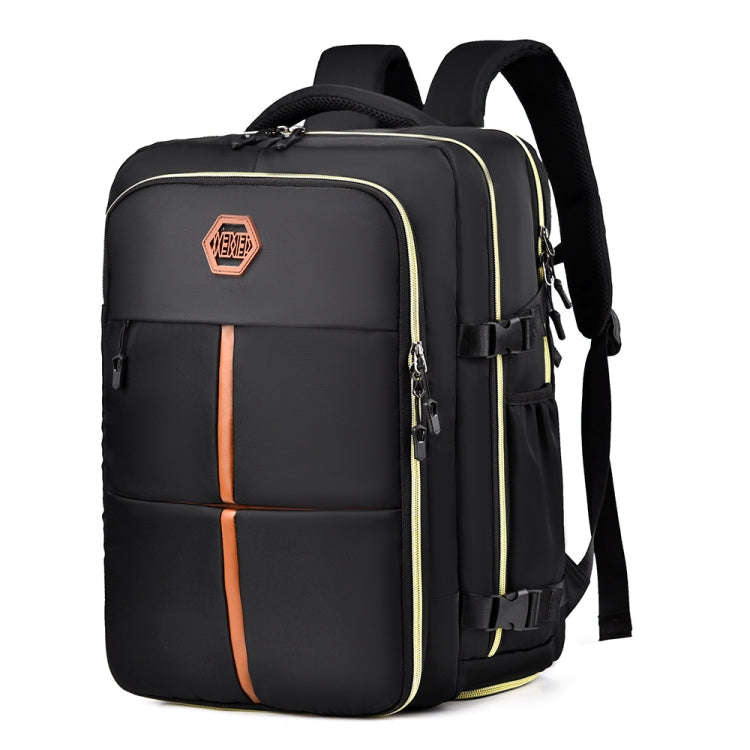 WEIXIER B717 Large Capacity Travel Shoulder Bag Simple Students Universal Schoolbag(Black)