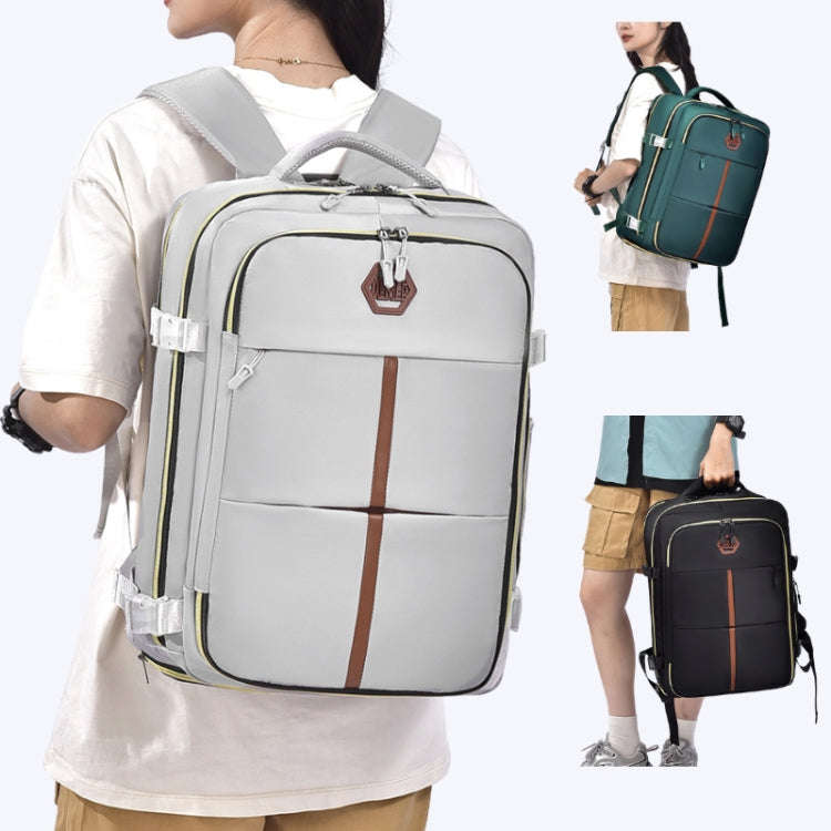 WEIXIER B717 Large Capacity Travel Shoulder Bag Simple Students Universal Schoolbag(Black)