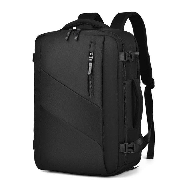 WEIXIER B722 Simple Style Large Capacity Travel Multifunctional Backpack(Black)