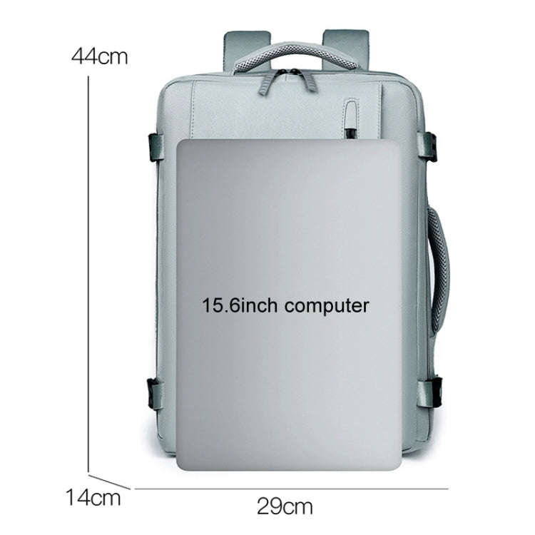WEIXIER B722 Simple Style Large Capacity Travel Multifunctional Backpack(Light Blue)
