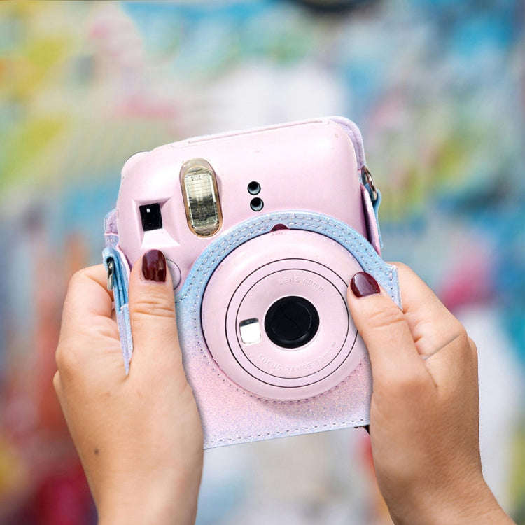 Colorful Starry Sky Camera Protection Bag For Fujifilm Instax Mini 12(Blue Green)