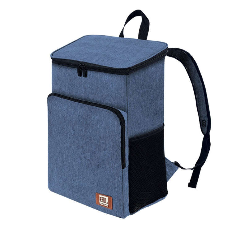 20L Camping Portable Double Shoulder Insulated Pack Outdoor Picnic Large Capacity Lunch Bag(Navy ...