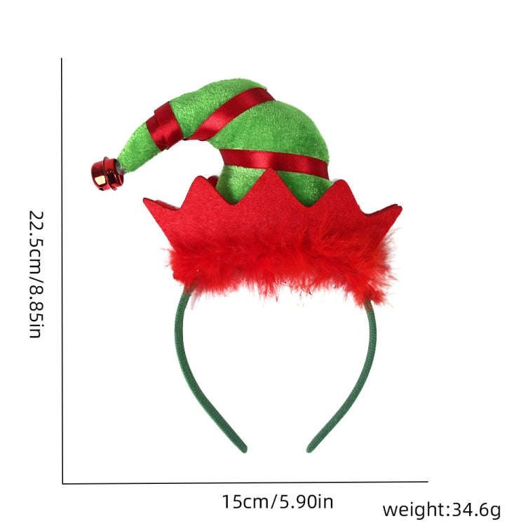 3D Cartoon Christmas Headband Christmas Party Decorations, Color: Clown Hat