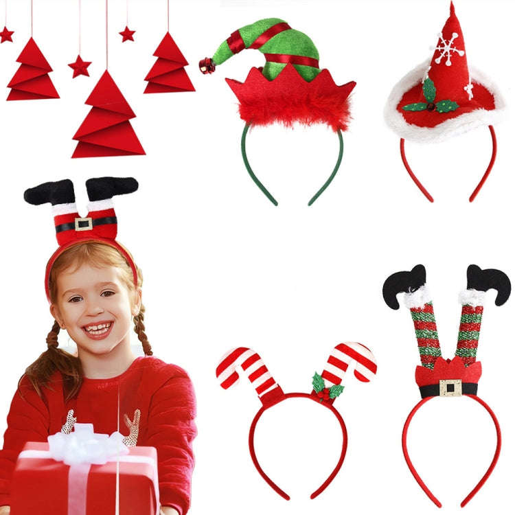 3D Cartoon Christmas Headband Christmas Party Decorations, Color: Santas Legs