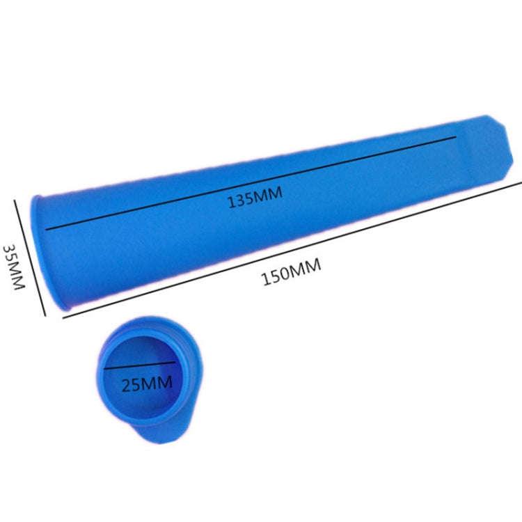 6Colors / Set Food Grade Long Silicone Popsicle Ice Cream Molds