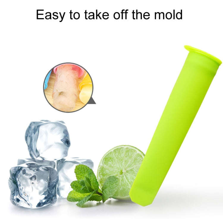 6Colors / Set Food Grade Long Silicone Popsicle Ice Cream Molds