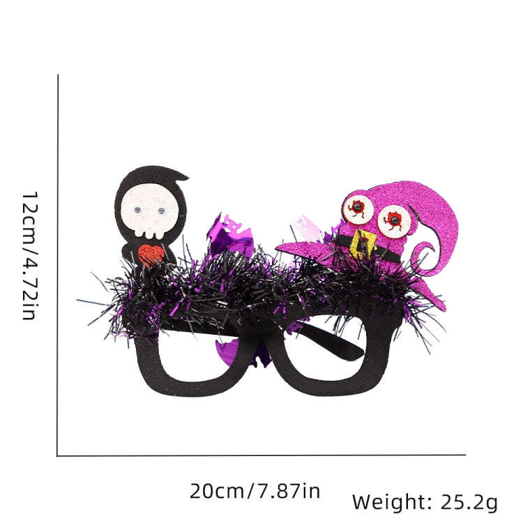 Halloween Party Decoration Glasses Masquerade Costume Props Skull Witch Hat Bat