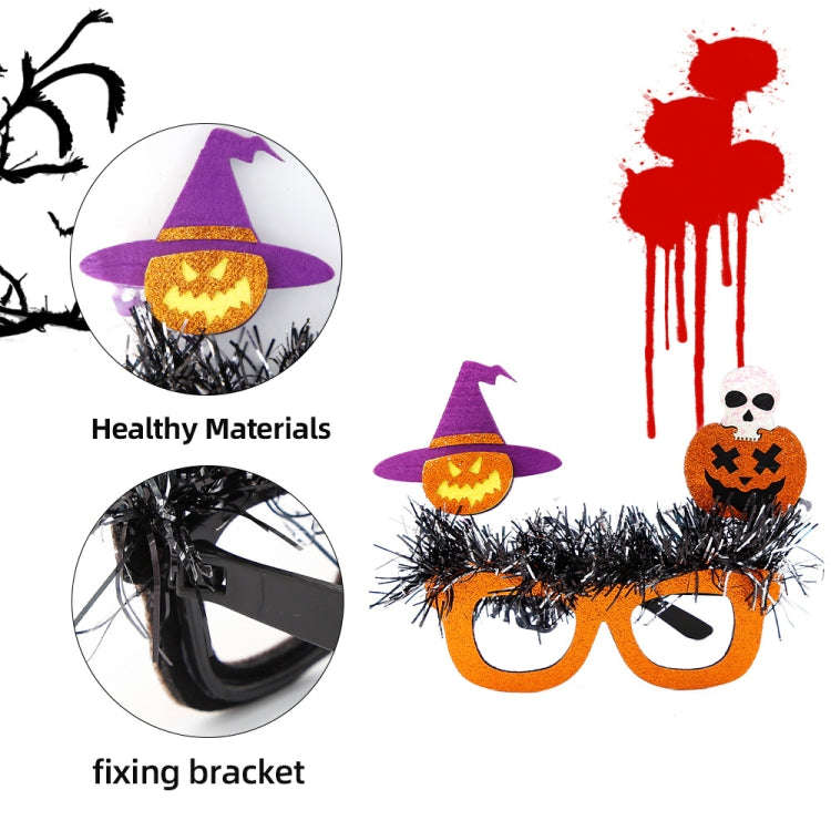 Halloween Party Decoration Glasses Masquerade Costume Props Skull Witch Hat Bat