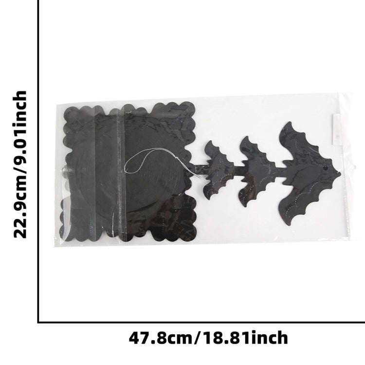 3m Halloween Honeycomb Garland Pendant Spider Bat Party Flag Scene Layout Props(Bat)