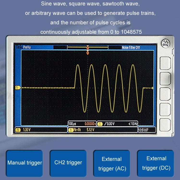 JUNTEK Programmable Dual-Channel DDS Function Arbitrary Waveform Signal Generator, Frequency: 50M...