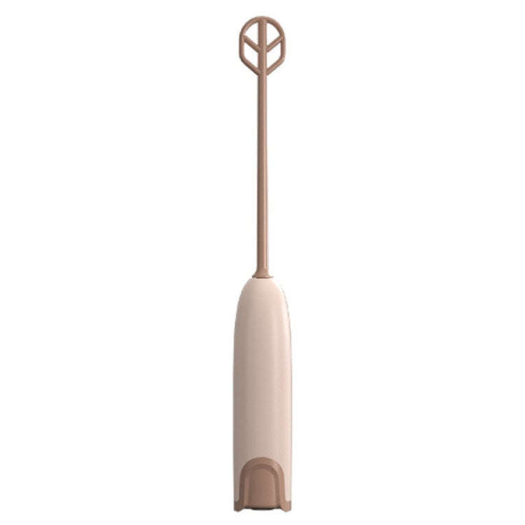 Handheld Electrical Milk Powder Mixer Children Complementary Food Making Stirring Stick(Brown)