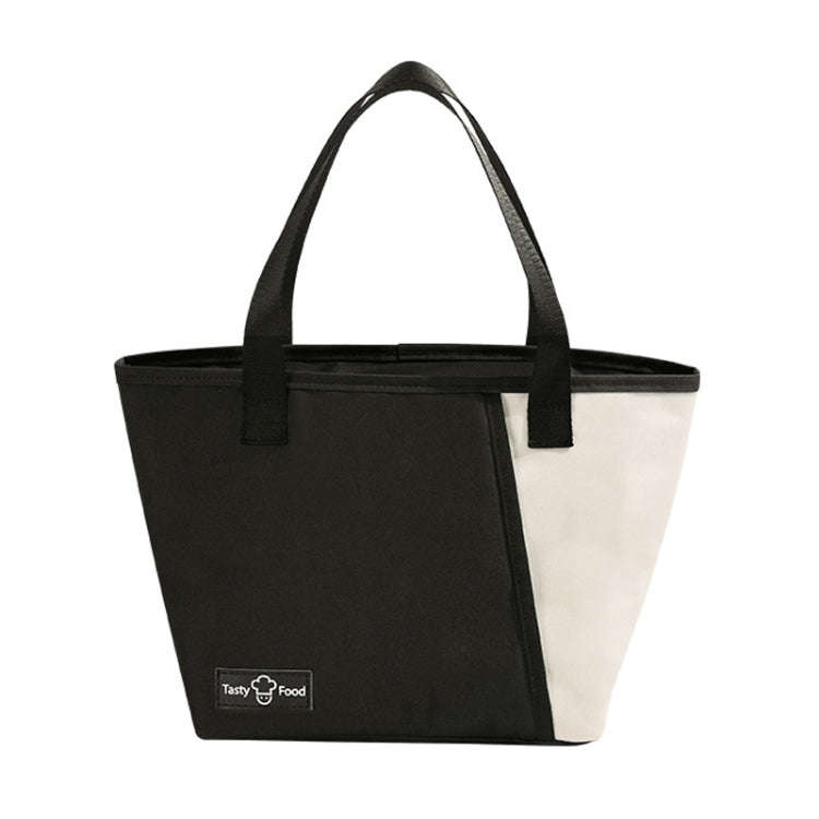 Portable Handheld Insulated Lunch Pack Outdoor Picnic Bento Bag(Black)