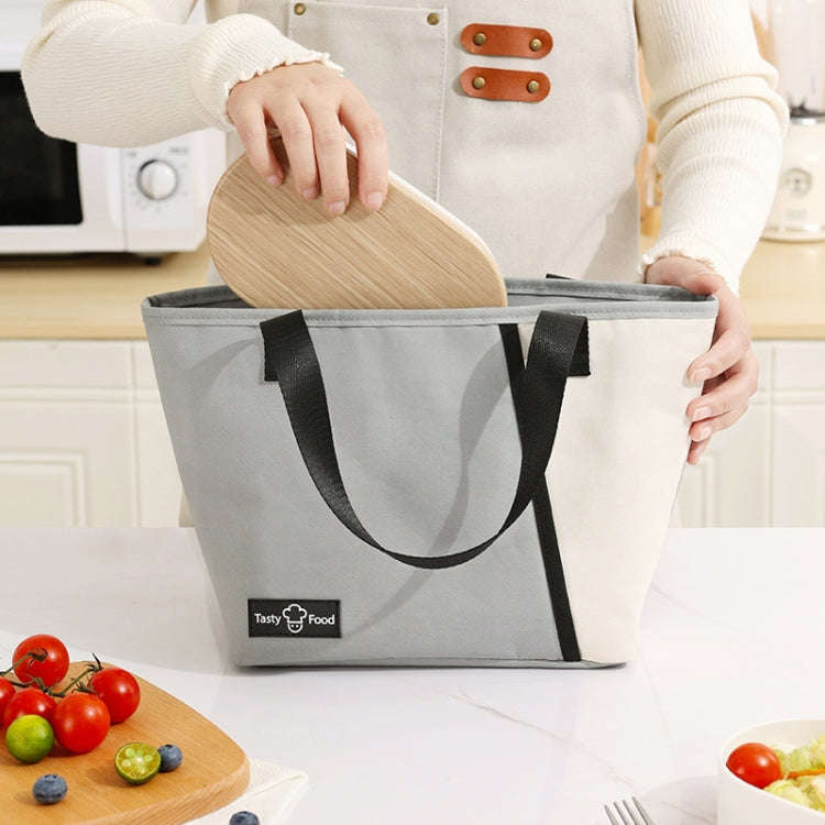Portable Handheld Insulated Lunch Pack Outdoor Picnic Bento Bag(Purple)