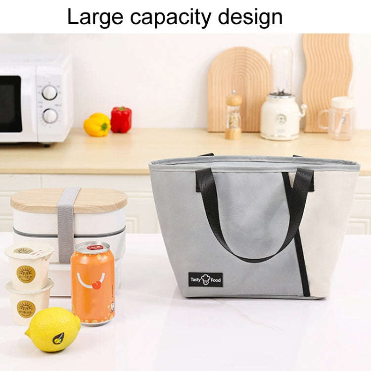 Portable Handheld Insulated Lunch Pack Outdoor Picnic Bento Bag(Purple)