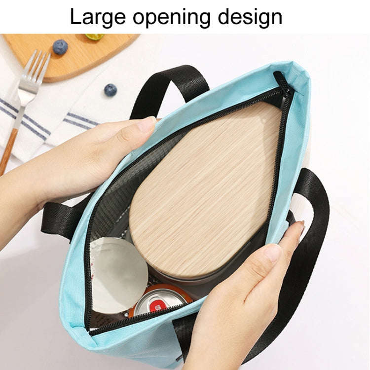Portable Handheld Insulated Lunch Pack Outdoor Picnic Bento Bag(Purple)