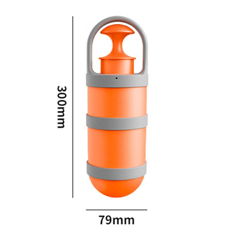 Pet Outing Portable Poop Scooper Dog Feces 6 Claws Pick Up Tools(Orange)
