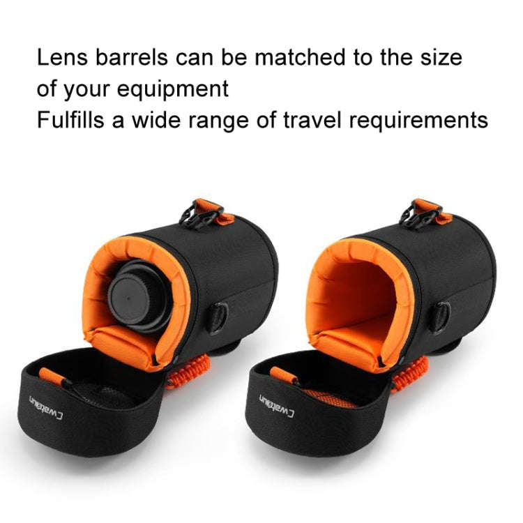 Cwatcun D157 DSLR Camera Lens Barrel Shockproof Thickened Digital Lens Bag Flip Lens Pouch, Color...