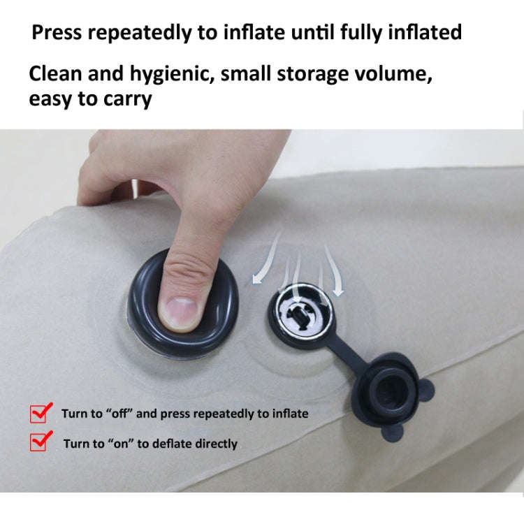 Press Inflatable Leg Rest Pillow Waist Cushion Portable Travel Back Cushion 48x43x19cm