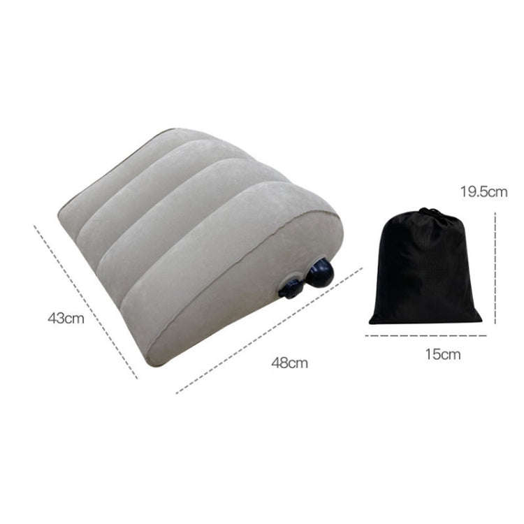 Press Inflatable Leg Rest Pillow Waist Cushion Portable Travel Back Cushion 48x43x19cm