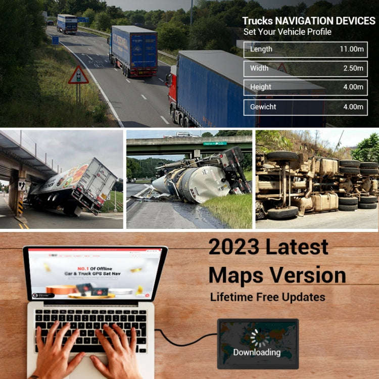 9 Inch 8G/256M Car GPS Navigator With Large Screen Capacitive Bluetooth Map, Area: Middle East Map
