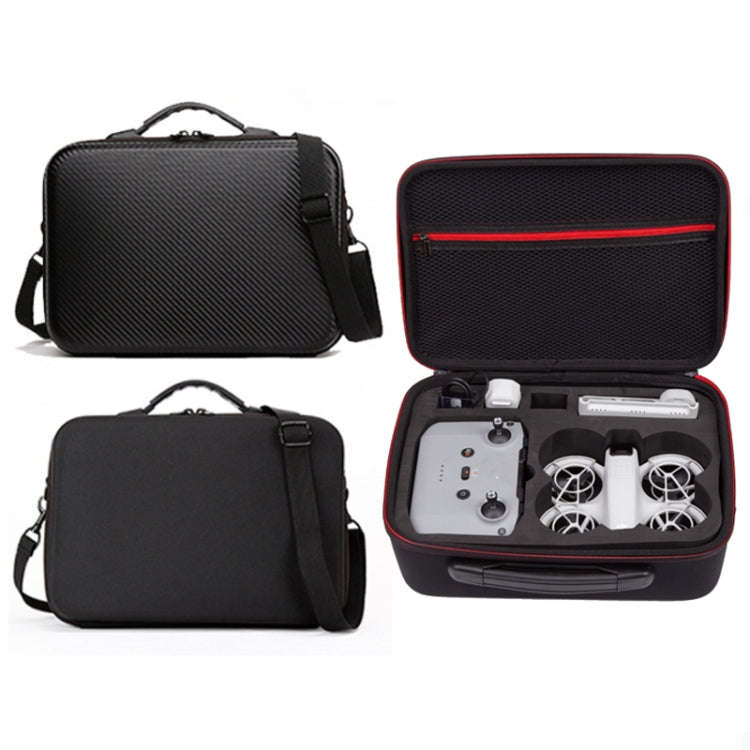 For DJI Neo Drone Storage Bag Messenger Bag Carrying Case, Fabric: PU Leather