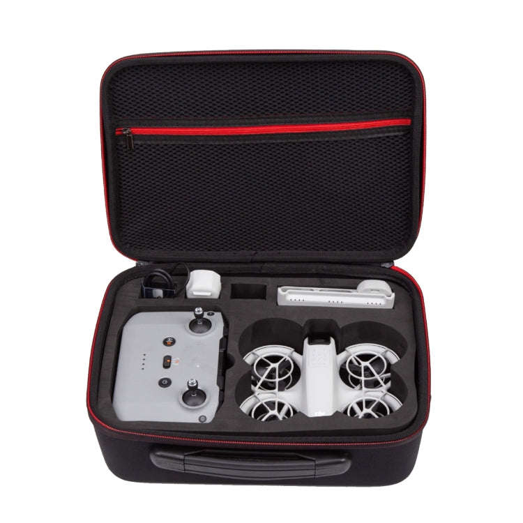 For DJI Neo Drone Storage Bag Messenger Bag Carrying Case, Fabric: PU Leather