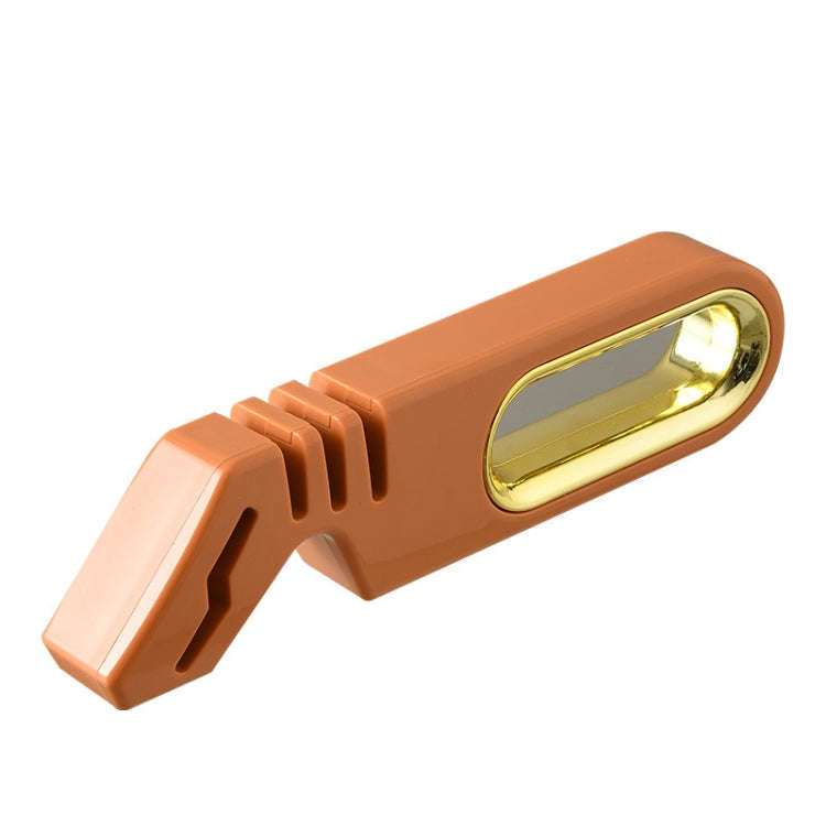 4 In 1 Knife Sharpener 4-Stage Kitchen Quick Sharpening Stone Manual Sharpening Tool(Orange)