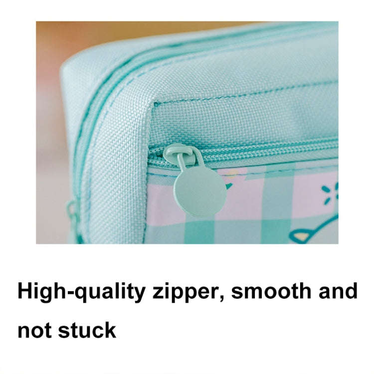 Large Capacity Multi-layer Waterproof Pencil Case Cartoon Pencil Case(Yellow)