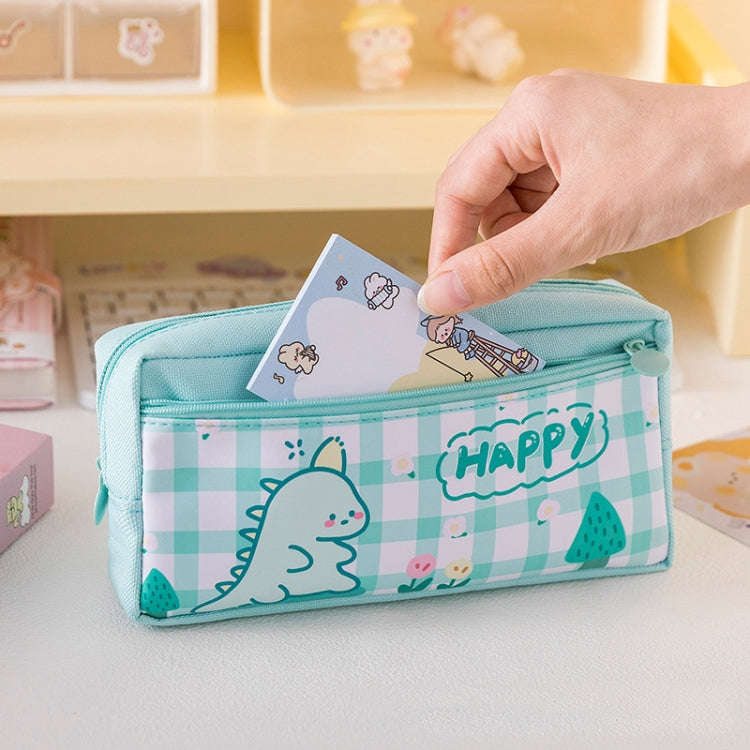 Large Capacity Multi-layer Waterproof Pencil Case Cartoon Pencil Case(Yellow)