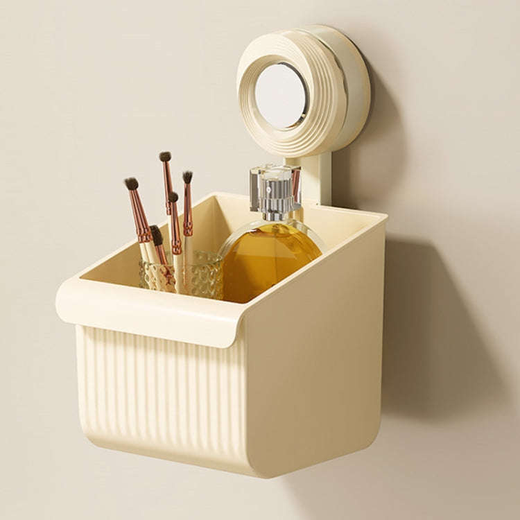 Suction Cup Wall Mounted Bathroom Shelf Drainage Detachable Storage Rack Hanging Basket, Style: S...