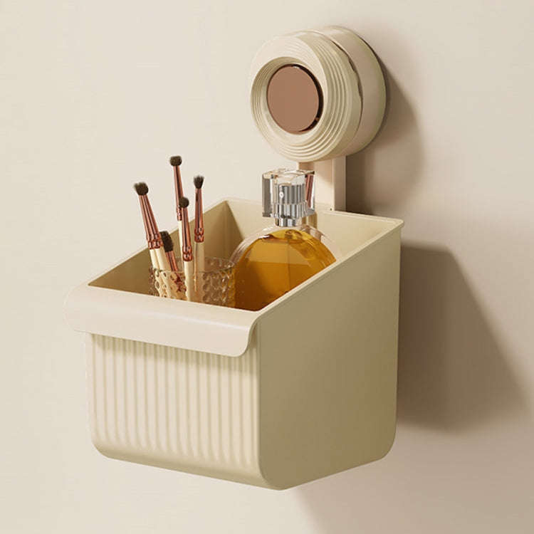 Suction Cup Wall Mounted Bathroom Shelf Drainage Detachable Storage Rack Hanging Basket, Style: S...