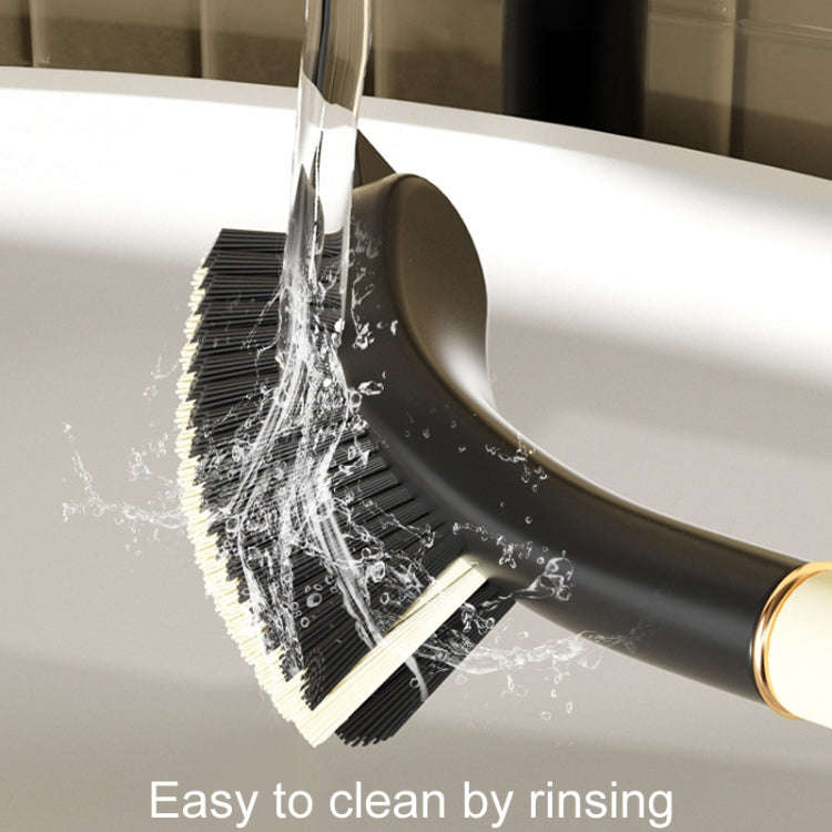 Kitchen 3 In 1 Long Handle Crevice Brush Household Bathroom Cleaning Brush(Milk White)