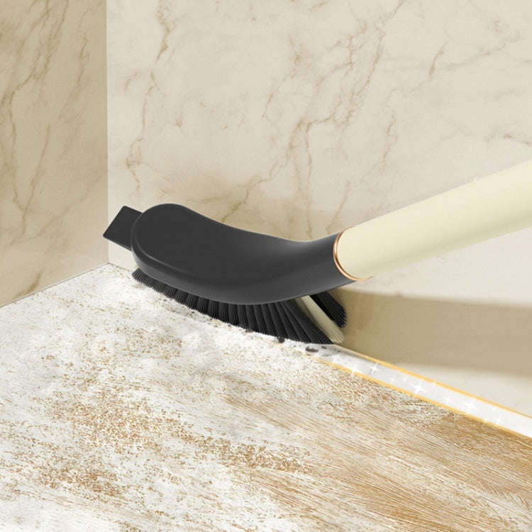 Kitchen 3 In 1 Long Handle Crevice Brush Household Bathroom Cleaning Brush(Milk White)
