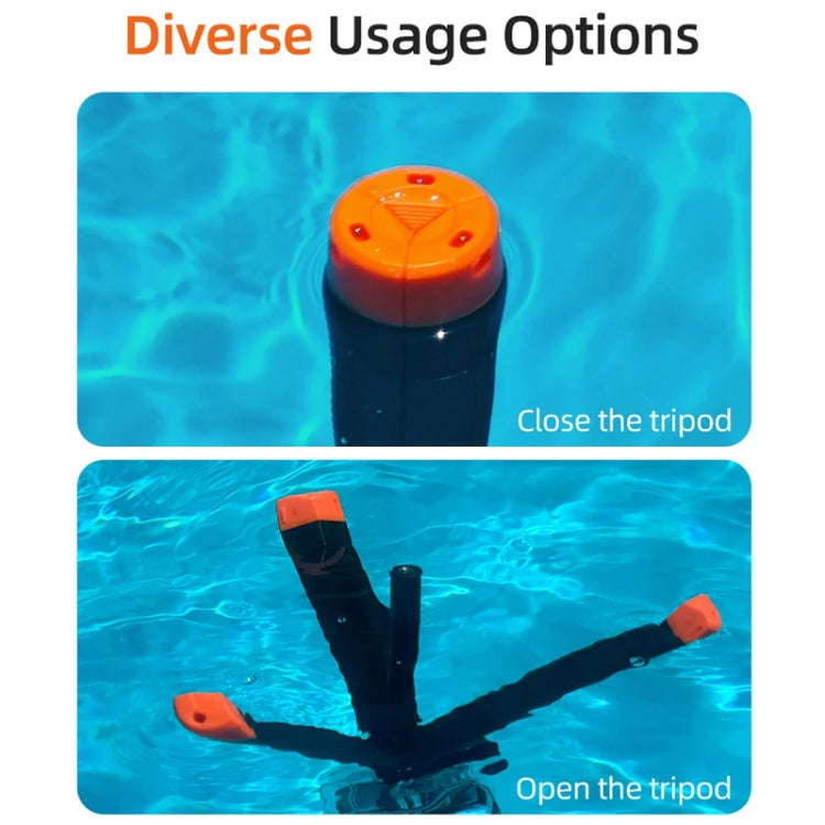 TELESIN 61cm Underwater Buoyancy Bar Retractable Selfie Stick Tripod For GoPro Insta360 DJI OSMO ...