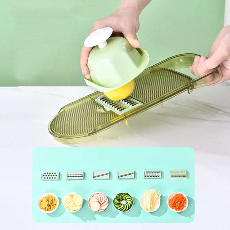 Kitchen Fruit Vegetable Shredder With Hand Guard Potato Cucumber Slicing Shredding Cutter, Style:...