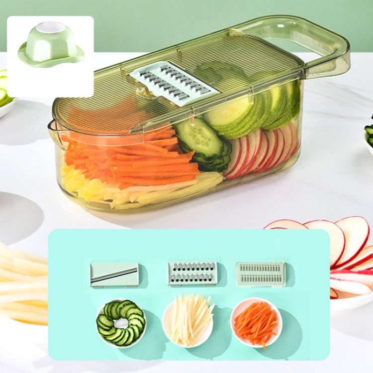 Kitchen Fruit Vegetable Shredder With Hand Guard Potato Cucumber Slicing Shredding Cutter, Style:...