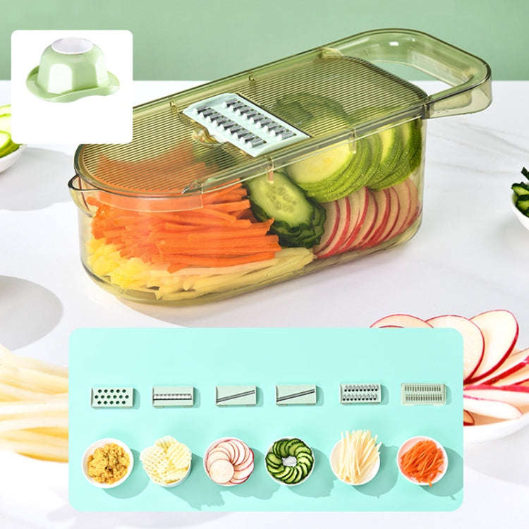Kitchen Fruit Vegetable Shredder With Hand Guard Potato Cucumber Slicing Shredding Cutter, Style:...