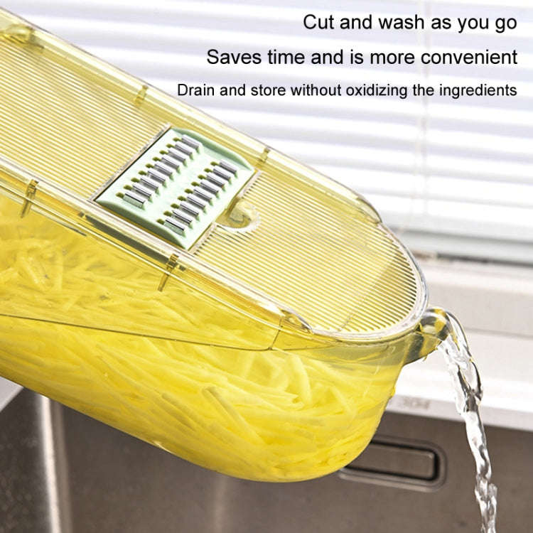 Kitchen Fruit Vegetable Shredder With Hand Guard Potato Cucumber Slicing Shredding Cutter, Style:...