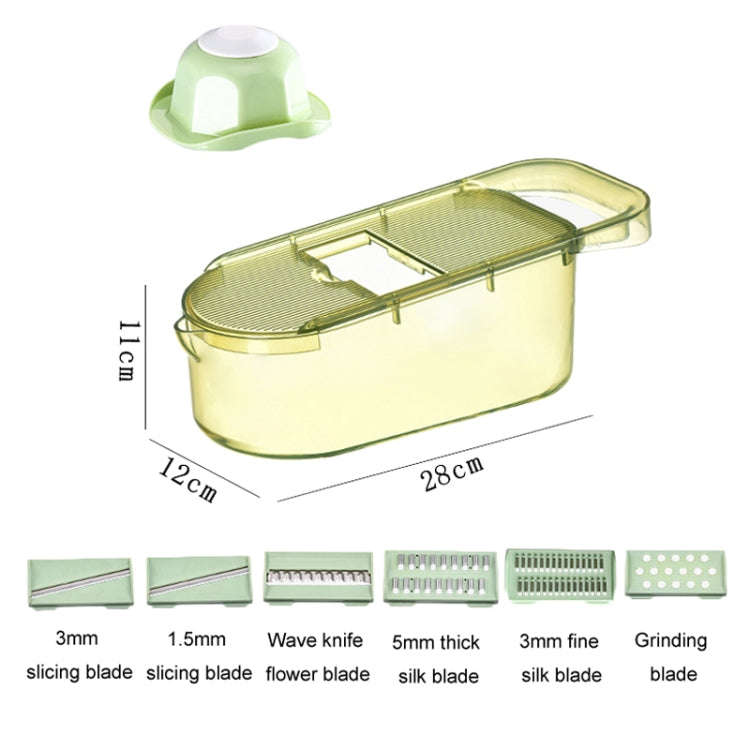 Kitchen Fruit Vegetable Shredder With Hand Guard Potato Cucumber Slicing Shredding Cutter, Style:...