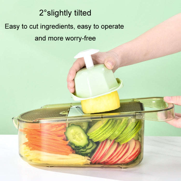 Kitchen Fruit Vegetable Shredder With Hand Guard Potato Cucumber Slicing Shredding Cutter, Style:...