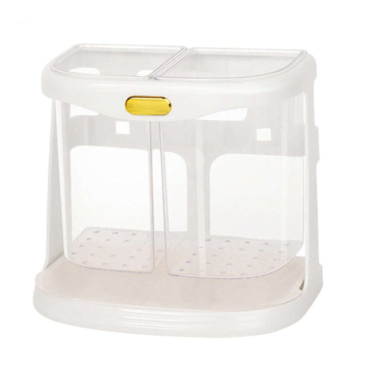Kitchen Chopsticks Storage Box Knife Fork Spoon Drainage Rack Tableware Storage Rack(White)