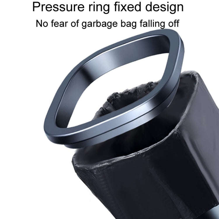 Simple Car Trash Can Automobile Storage Bin With Trash Bag(Black)