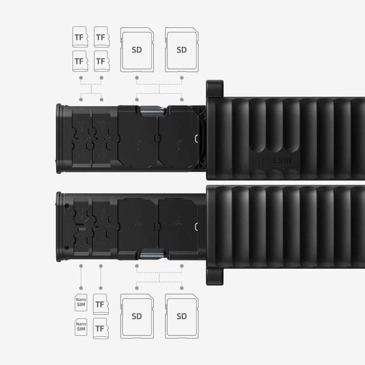 TELESIN  USB-C / Type-C 2-in-1 SD / TF Card Reader Storage Box for Smartphones PC Camera
