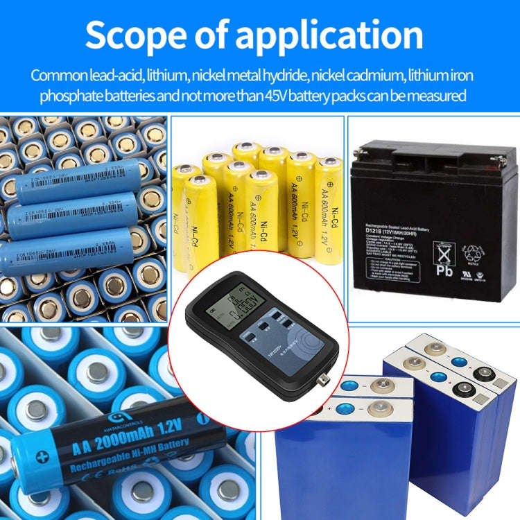 NiMH Lead-acid Button 100V Lithium Battery Bottle Internal Resistance Tester(YR1035+)